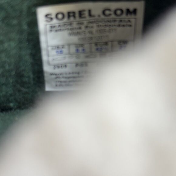 Sorel Caribou Insulated Waterproof Winter Snow Boots Womens Size 10 Black Tall - Picture 12 of 13